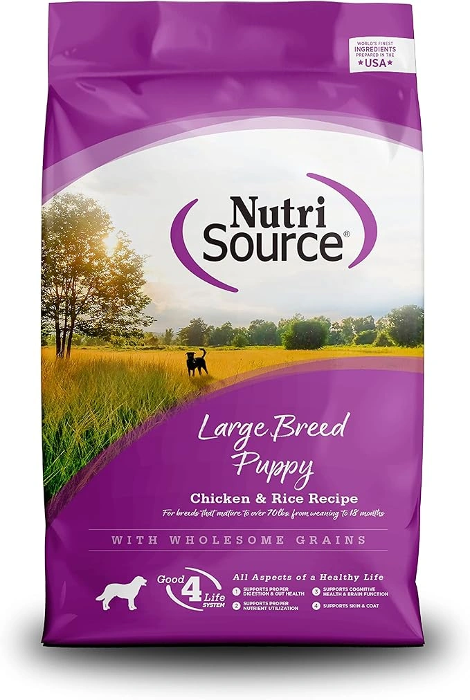 NutriSource Puppy Food for Large Breeds: Chicken & Rice, 26LB - Nutritional Benefits & Reviews