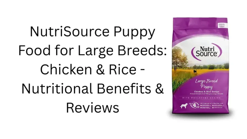 NutriSource Puppy Food for Large Breeds: Chicken & Rice - Nutritional Benefits & Reviews