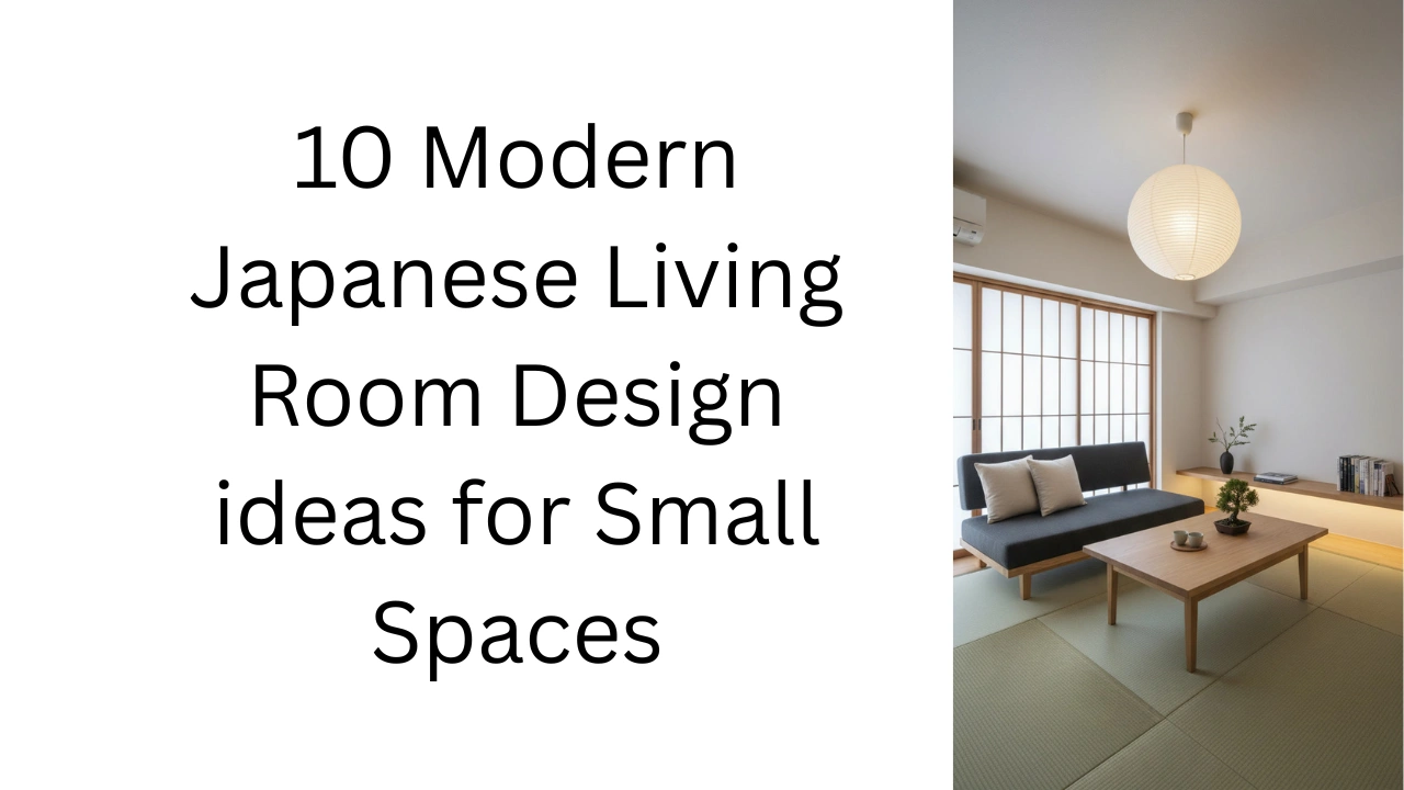 10 Modern Japanese Living Room Design ideas for Small Spaces